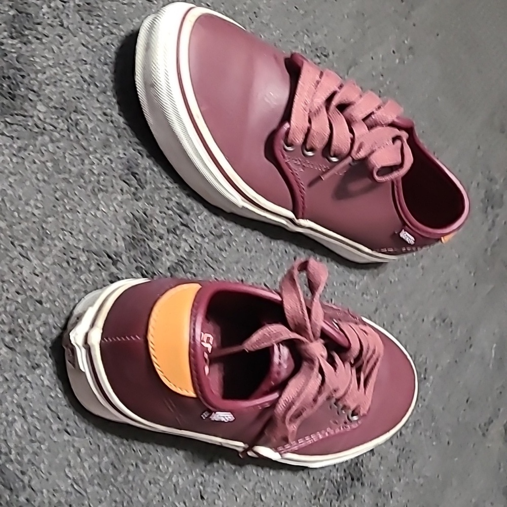 Vans leather maroon sneakers Adult Lowtops ultra‎ 8 - Picture 16 of 17